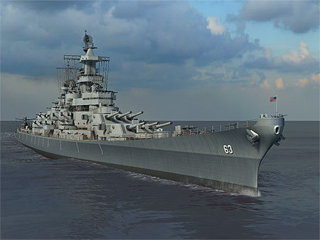 Battleship Missouri 3D Screensaver