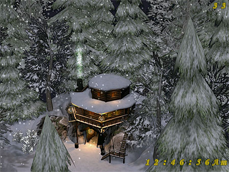 Winter Gold Mine 3D Screensaver